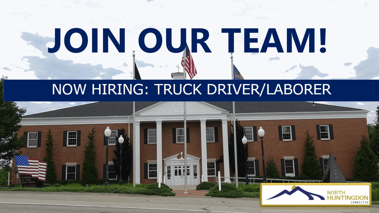 Hiring flyer for Truck Driver /Laborer