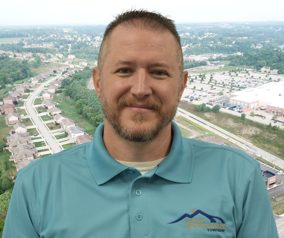 New Assistant Twp Manager with North Huntingdon landscape and houses in background