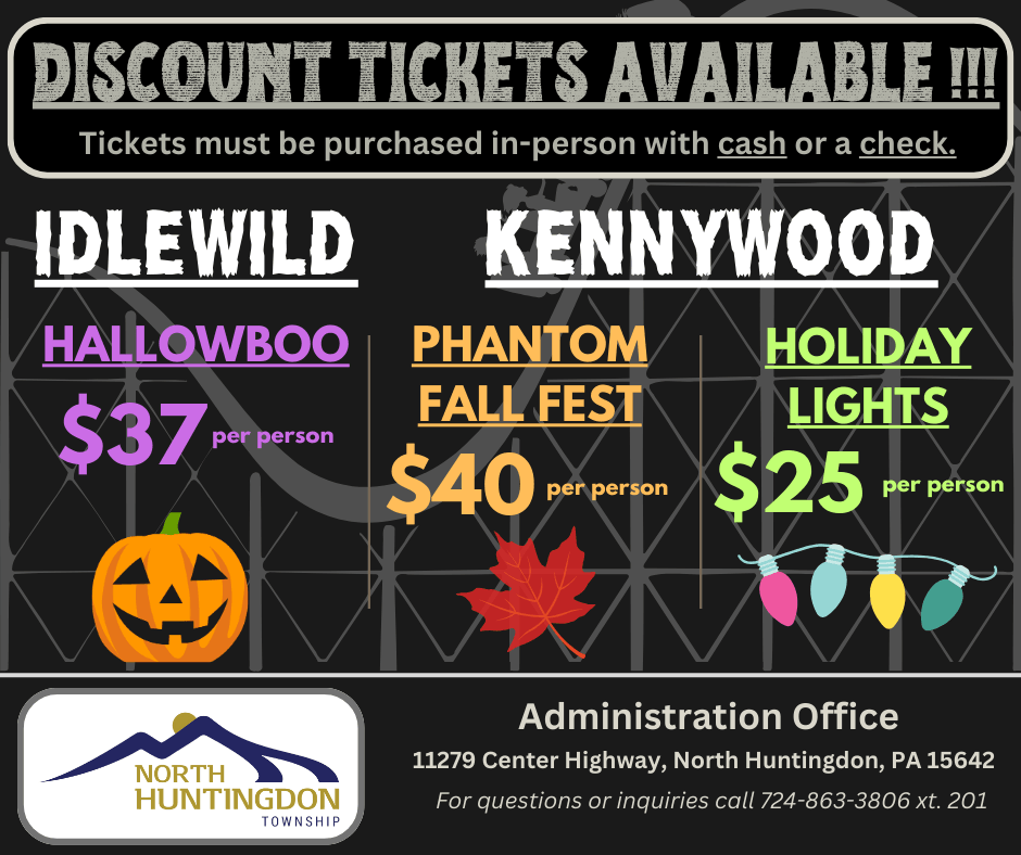 Discount Amusement Park Tickets for Hallowboo, Phantom Fall Fest, and Holiday Lights