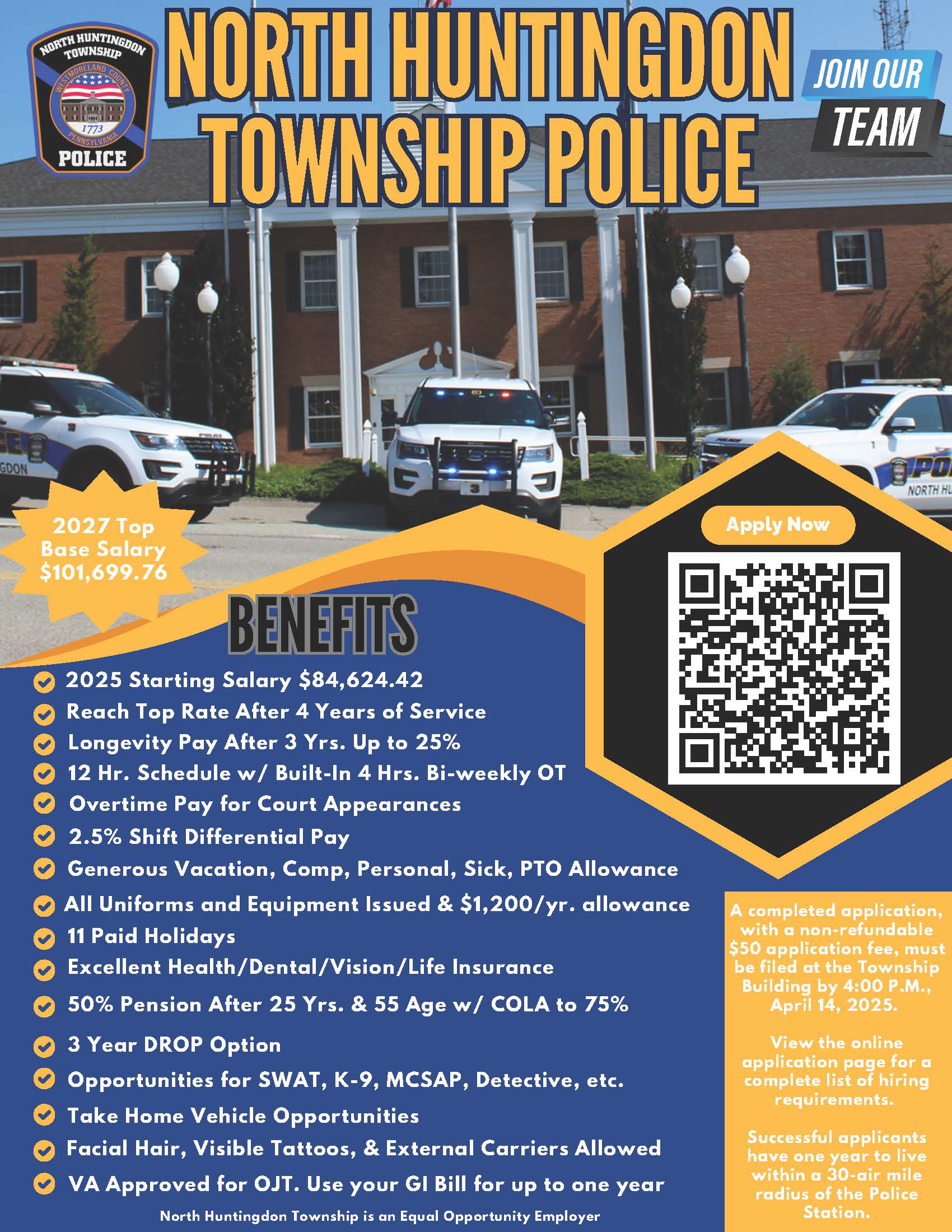 NHTPD Hiring Flyer 2025